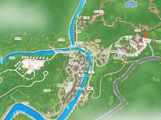 龙凤结合景区手绘地图智慧导览和720全景技术，可以让景区更加“动”起来，为游客提供更加身临其境的导览体验。